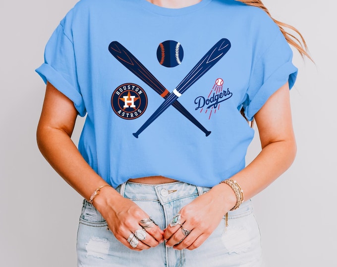 House Divided Baseball T-Shirt, Custom 2 Team Emblem Shirt, Split Baseball Team Tee, Personalized Baseball mom Gift family apparel root both