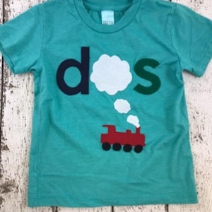 dos shirt, Train Party, Train Birthday Tee Organic Blend Train shirt Vintage train choo choo steam train red, blue, yellow train party