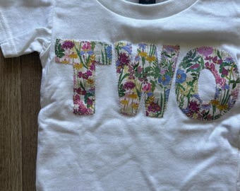 Wildflower birthday shirt, wildflower birthday, one little wildflower tee, two wild, any birthday number pastel floral outfit, little flower