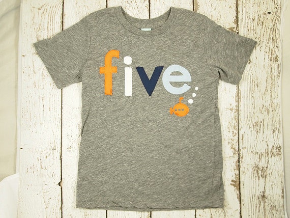 Orange Submarine Birthday Tee Vintage orange blue etc Organic Shirt Blend can be created for any birthday Il_570xn