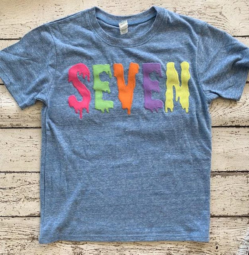 Slime birthday shirt, slime birthday party, Slime shirt, slime party, Slime Family Birthday Shirt, colorful birthday shirt, rainbow slime image 4