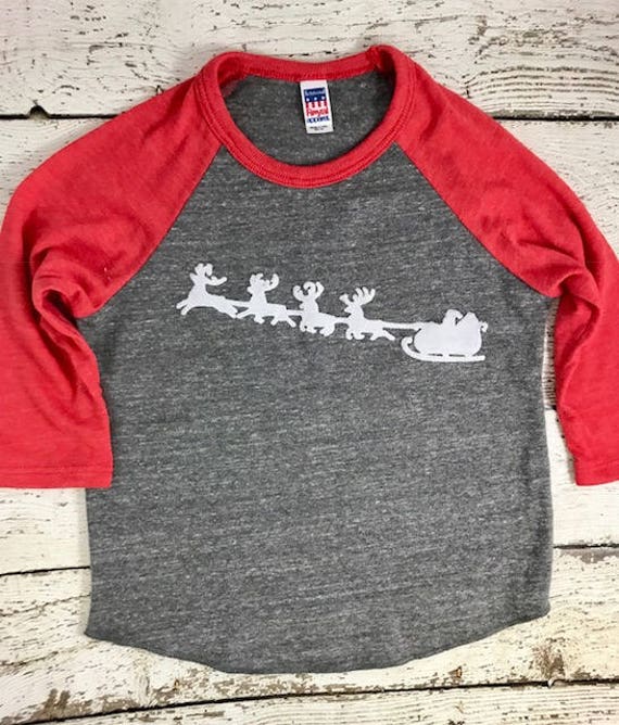 Santa's sleigh shirt, Santa shirt, holiday shirt, Christmas shirt, Children's holiday shirt, family Christmas shirts, family holiday outfits Il_570xn
