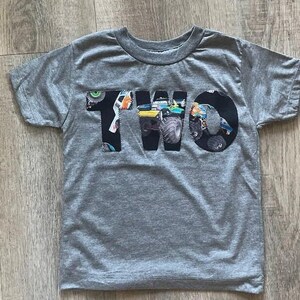 Monster Truck Shirt Birthday Tee Organic Blend Boys Birthday Shirt truck birthday jam imagen 4