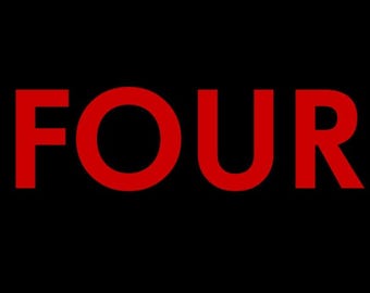 Additional letters for your lil threadz &quot;FOUR&quot;  Birthday Design