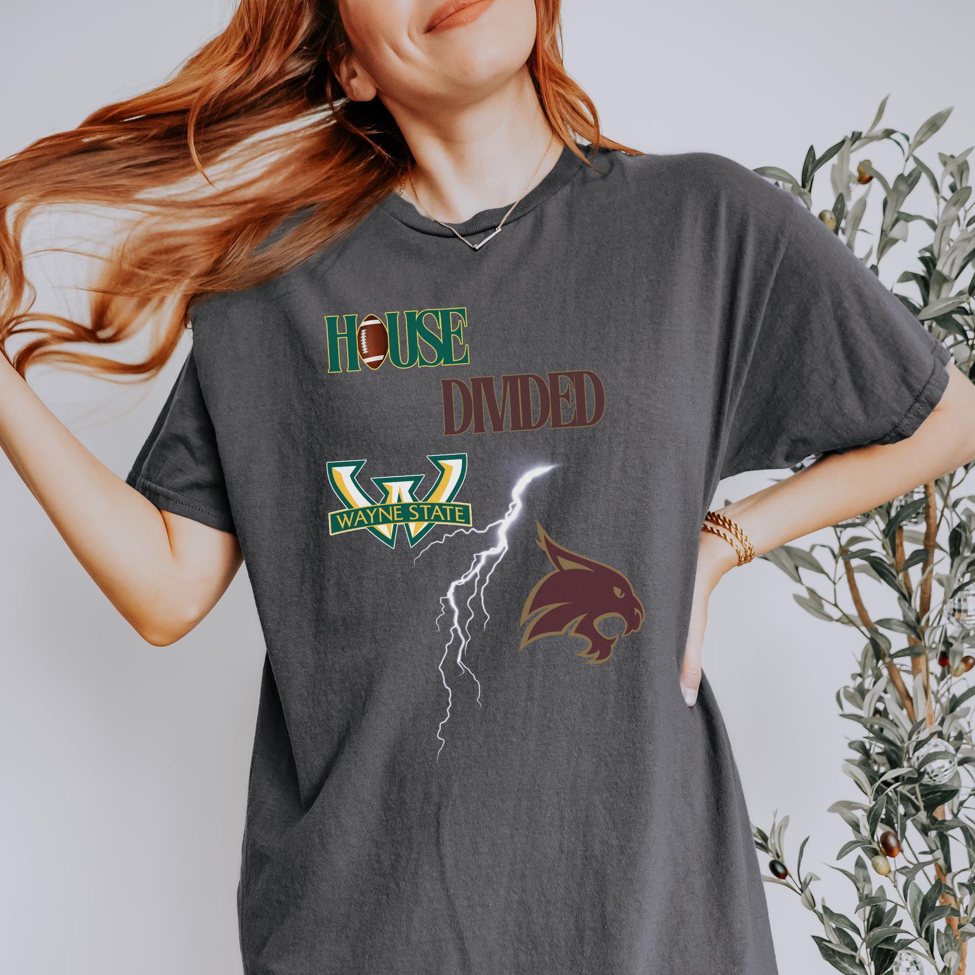 Personalized Split Team Shirt Kids and Adults, Custom House