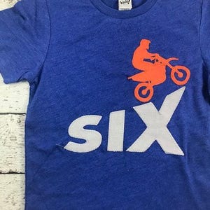 Dirt bike birthday shirt, Extreme sports party, mountain bike, boys bike shirt, boys birthday shirt, extreme sports shirt boys tee imagen 4