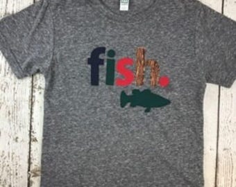 Fishing shirt, bass fish, fishing buddy, Birthday Shirt , organic shirt, kids tshirt, fishing tee