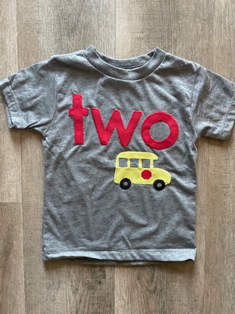 School bus shirt, school bus party, Transportation theme birthday Shirt, back to school shirt, school shirt, bus party, transportation party image 1