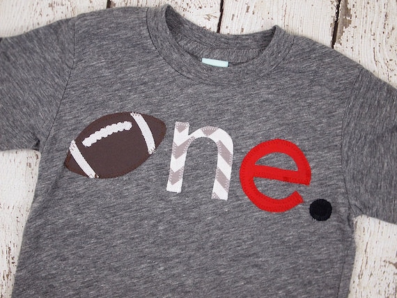 Football shirt sports themed birthday tee children's football tee football party first birthday second etc baseball tee Il_570xn