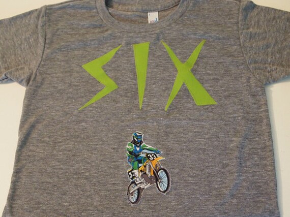 Motorcross Shirt Organic Blend Birthday Tee dirt bike off road bike motorcycle Boys Tshirt Il_570xn