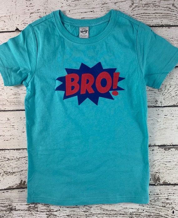 Superhero shirt for brother, superhero party, superhero sibling Shirt, superhero party, pow, boys clothing, boys shirt, brother, boys tshirt Il_570xn