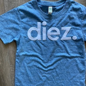 10th Birthday Shirts for Boys 10 Diez Anos | Spanish Nino Gifts Age Ten Year Old Birthday Shirt