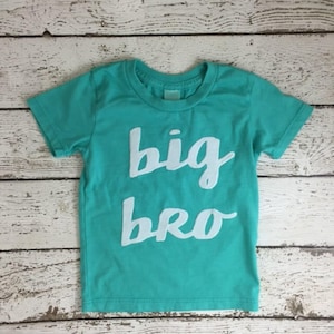 Big Brother shirt, birth announcement, big bro tee, sibling tee, simple big brother shirt, children&#39;s shirt, baby gift, baby shower gift