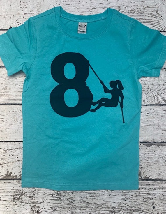 Girls Rock climbing party, jumping, parkour party, warrior, Sports Birthday shirt, extreme sports party, bounce party, girls birthday shirt Il_570xn