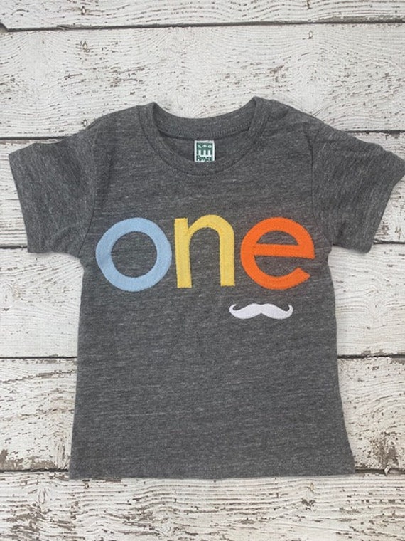 Mustache shirt Customize colors Boys Girls Organic Blend Birthday Tee first birthday second etc childrens mustache tee moustache Il_570xn