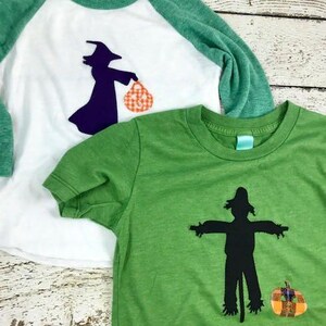 Girl's Halloween Shirt, girl's witch shirt, witch costume, witch outfit, girls halloween outfit, girls halloween outfit, toddler halloween image 2