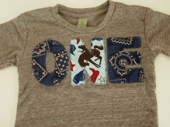 Cowboy Western Birthday Shirt Bandana Paisley print Organic Blend Birthday Tee Horses Farm Cowboy Hat detail first second third birthday Il_570xn