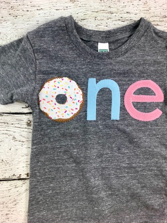 Donut birthday shirt, donut party outfit, donut shirt, donut outfit for girls, 1st birthday shirt, girl's birthday shirt, donut one shirt Il_570xn
