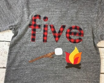 shirt for camping camping tshirt camping birthday shirt happy camper shirt campfire shirt woodland shirt smores shirt boys birthday t-shirt