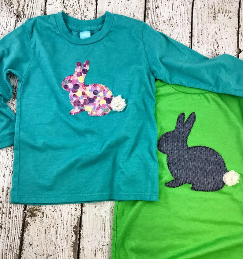 Custom Easter shirt, Hip Hop Easter Bunny Shirt, Easter t-shirt for children, Matching easter outfits for family, easter shirts for baby image 2