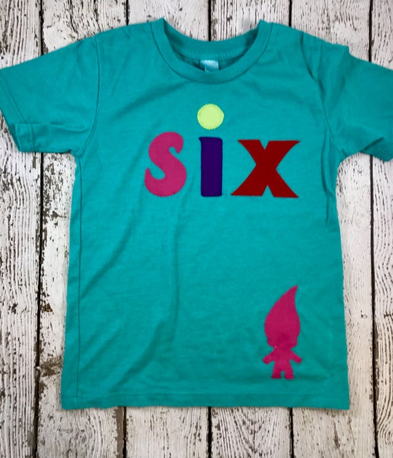 troll birthday shirt, Girls birthday shirt, troll shirt, troll party, fantasy party, birthday shirt, girls tshirt, rainbow party Il_570xn