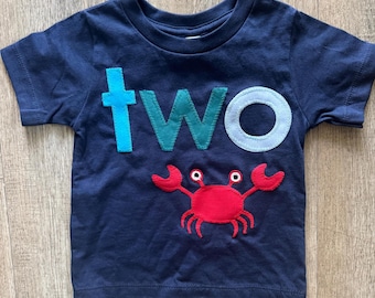 Crab Birthday, Crabby one, Two Crabby, Beach Birthday shirt, Crab Tee for any Age, Kids Nautical birthday, Crab Tshirt, Sea Creature Shirt