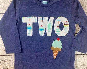 Ice cream birthday shirt, ice cream party, ice cream shirt, ice cream outfit, boy's birthday outfit, boy's shirt, ice cream invite, tshirt