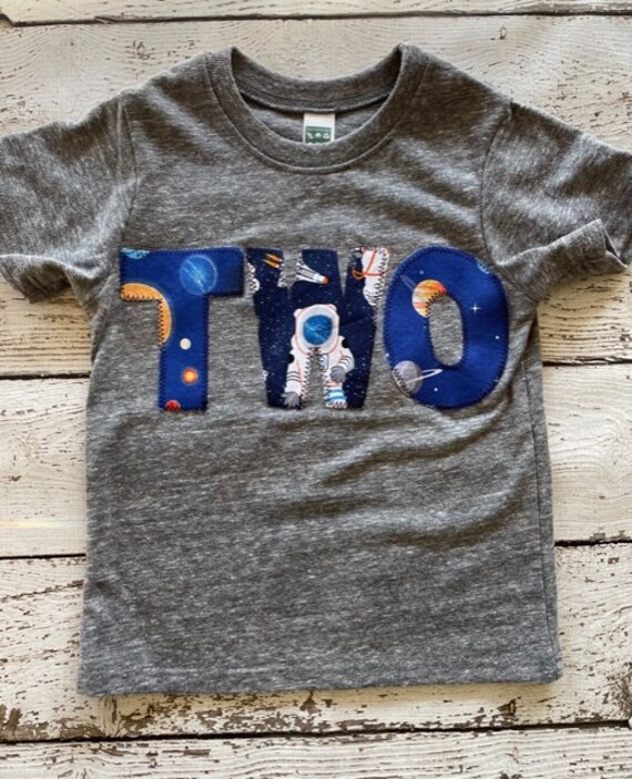 Two Infinity And Beyond Space Party Shirt, Two The Moon Toddler Space Shirt, Space Theme Birthday, Outer Space Solar System Galaxy Party Il_570xn