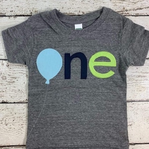 FIRST Birthday Boy, 1st Birthday Shirt, ONE Year Old Boy Birthday Outfit imagen 1