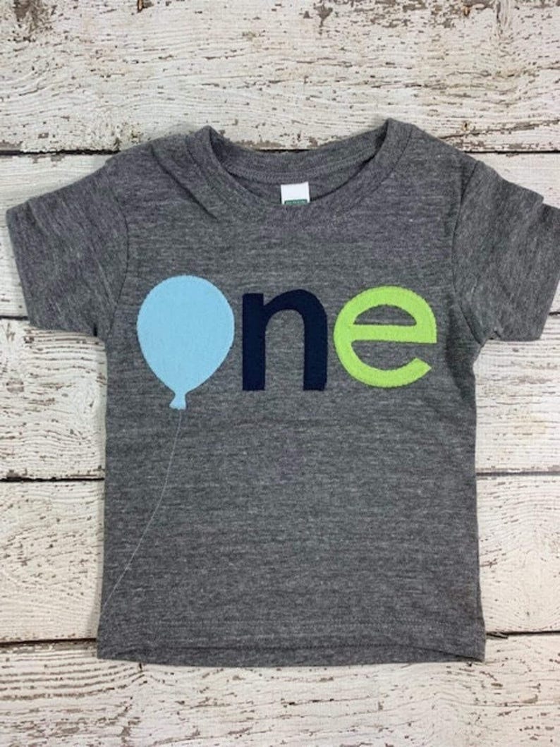 FIRST Birthday Boy, 1st Birthday Shirt, ONE Year Old Boy Birthday Outfit imagen 1