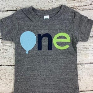 FIRST Birthday Boy, 1st Birthday Shirt, ONE Year Old Boy Birthday Outfit imagen 2