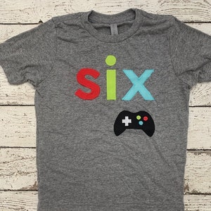 Gamer shirt, gamer party, videogame party, birthday Tee, Birthday tee, gamer party decor, video game decor, videogame controller, boys shirt