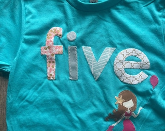 Custom Mermaid Birthday Shirt, Mermaid Birthday Girl, Girls Mermaid Shirt, Mermaid Shirt, Mermaid Tail, Mermaid Party Shirt, Family Birthday