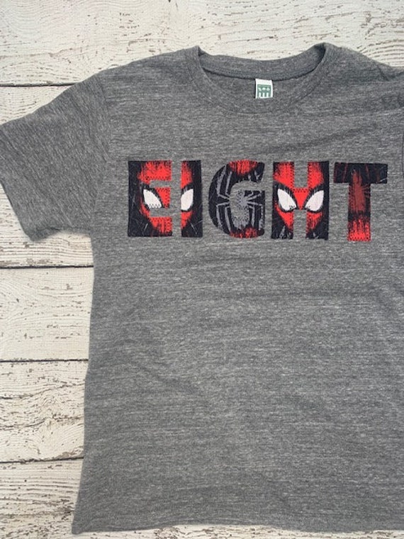 Superhero party, superhero shirt, spider shirt, Kids tshirt, Birthday Shirt, boys birthday tee, superhero birthday outfit Il_570xn