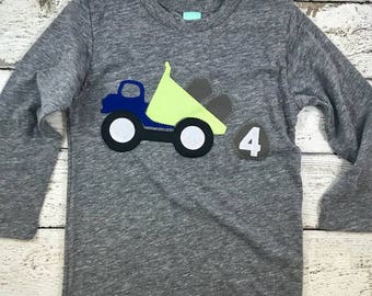 construction truck shirt, Dump truck birthday shirt, construction party birthday shirt truck shirt, construction decor construction birthday