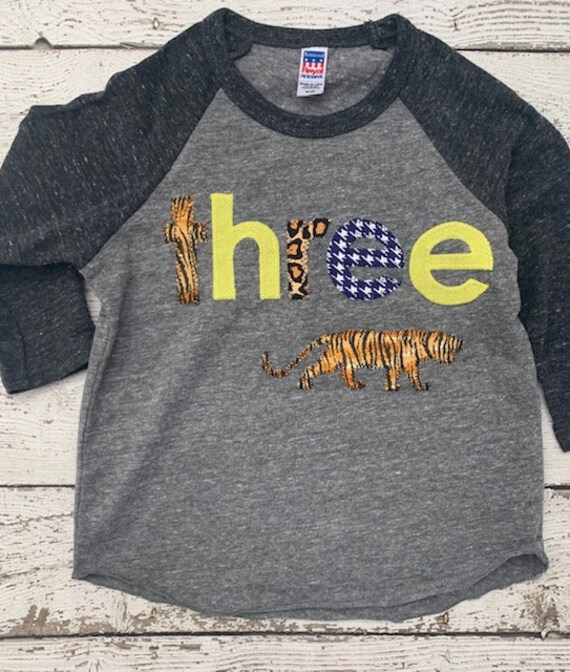 Tiger birthday shirt, tiger shirt, animal party shirt, party animal shirt, animal print, birthday shirt, kids birthday shirt, boys birthday Il_570xn