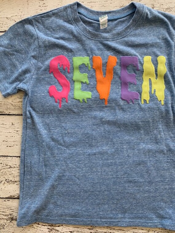 Slime birthday shirt, slime birthday party, Slime shirt, slime party, Slime Family Birthday Shirt, colorful birthday shirt, rainbow slime Il_570xn
