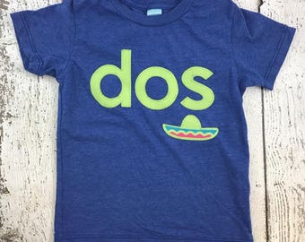 Dos shirt, dos shirt, Fiesta party, sombrero, first fiesta, birthday shirt, uno decor, Organic tee, dos Tee second birthday , children's tee