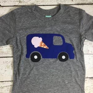 Children&#39;s clothing, boys tshirt, ice cream truck shirt, ice cream party, ice cream decor, organic kids tshirt, ice cream cone shirt