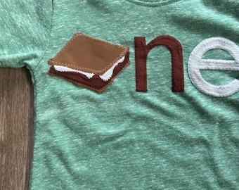 Custom S'more Fun Birthday Shirt, Sewn Smore Fun Tee, Camping First Birthday TShirt, Family Group Tee, Birthday Mommy Daddy Crew for any age