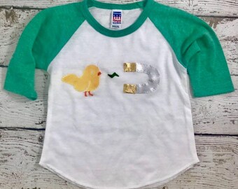 Maglietta con calamita a forma di pulcino, maglietta di Pasqua, pulcino, maglietta con pulcino, maglietta di Pasqua per bambini, vestito di Pasqua, regalo di Pasqua, maglietta di Pasqua per neonati