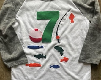 Fishing Birthday Shirt, ANY AGE, O-Fish-Ally Birthday Shirt, Fishing Birthday Idea, Boating Party Shirt, Fishing Shirt for Birthday Boy