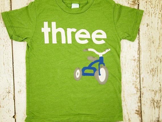 Tricycle Shirt first birthday second etc Organic Blend Birthday Tee trike red tricycle party boys birthday shirt Il_570xn