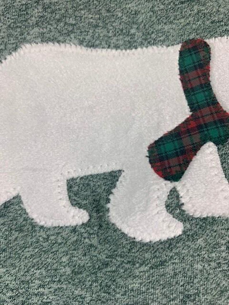 Polar bear pajamas for family, Family Christmas Pajamas, Custom Christmas Pajamas, Christmas pj for family, baby toddler children' adult image 5