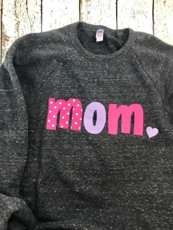 Mom shirt, mommy shirt, girl mom, pink and purple, mom life, baby shower gift, mama bear, mommy to be vneck shirt , sweatshirt Il_570xn