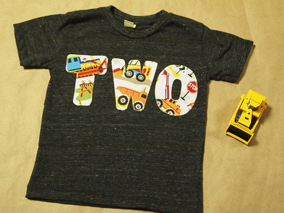 Construction truck birthday shirt bulldozer differ dump truck truck theme birthday party Il_570xn