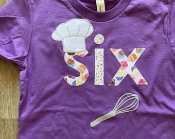 Baking Party, Baking Birthday Shirts, Baking tshirt, Cooking Birthday , cupcake Party Tshirt, cooking party, little chef, gift for baker