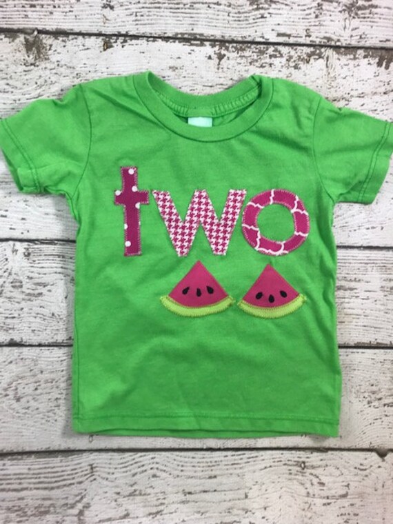 watermelon birthday shirt, two shirt, Girls birthday shirt, one in a melon, watermelon, watermelon outfit, birthday shirt, girls shirt, tops Il_570xn