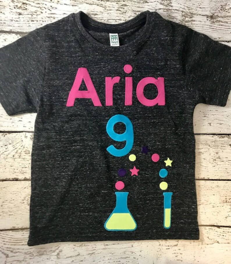 Science Birthday Shirt Mad Scientist Party Science Birthday Etsy