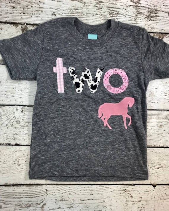 Ranch Shirt For Girl, Horse Bandanna Shirt, Cowgirl Birthday Outfit, Horse Birthday Shirt, Pink Bandanna Outfit, Little Pony Western Party Il_570xn